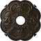 Ekena Millwork Rotherham Medallion (Canopies up to 3 1/2"), 18"OD x 3 1/2"ID x 1 1/2"P, Stone Hearth Crackle CM17ROSHC - alternate 1